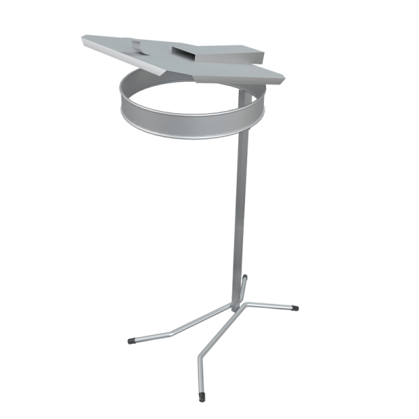 SUPPORTO A PAVIMENTPO PER SACCO RIFIUTI INOX