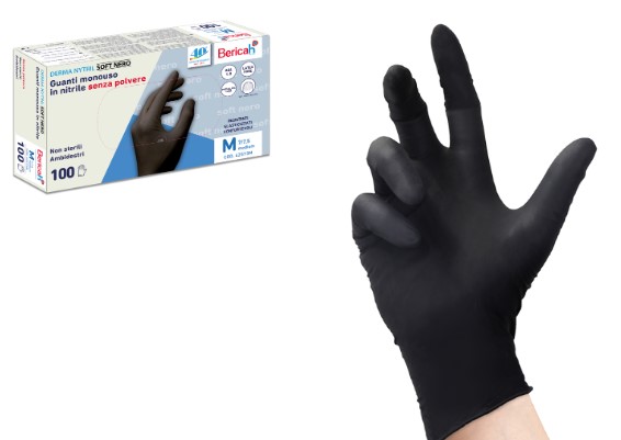 GUANTO DERMA NITRIL SOFT NERO