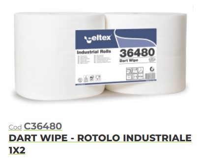 BOBINA DART WIPE 100% CELLULOSA 800 STRAPPI